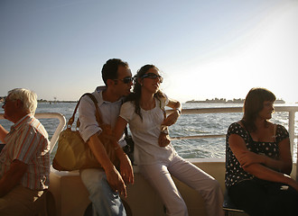 Image showing Tourists Venice.