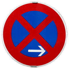 Image showing No parking sign