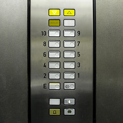 Image showing Lift elevator keypad