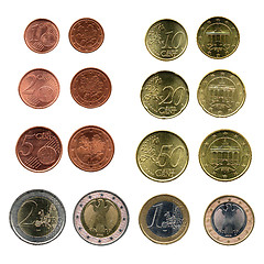 Image showing Euro coins