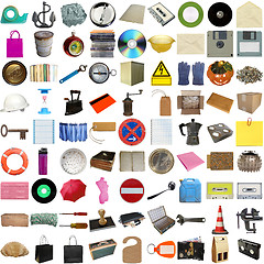 Image showing Many objects isolated