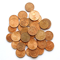 Image showing Euro coins