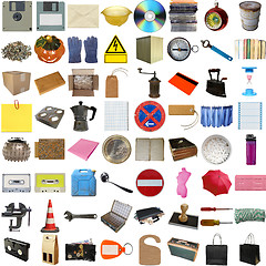 Image showing Many objects isolated