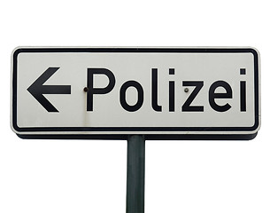 Image showing Polizei sign