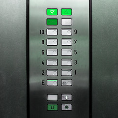 Image showing Lift elevator keypad