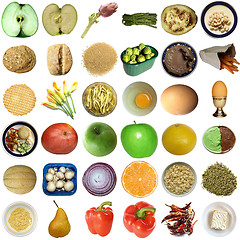 Image showing Food collage isolated