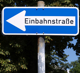 Image showing One way