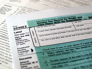 Image showing Tax forms