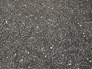 Image showing Black gravel