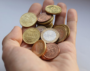 Image showing Euro coins