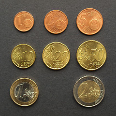 Image showing Euro coins