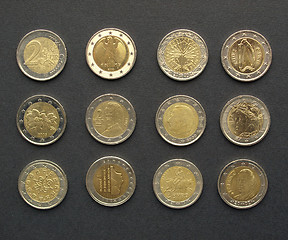 Image showing Euro coins