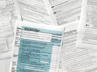 Image showing Tax forms