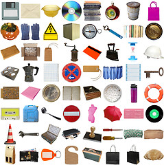 Image showing Many objects isolated