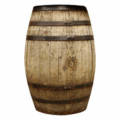 Image showing Wine or beer barrel cask