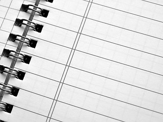 Image showing Blank notebook page