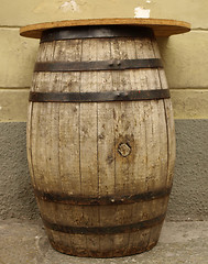 Image showing Wine or beer barrel cask