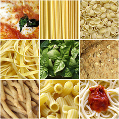 Image showing Italian food collage