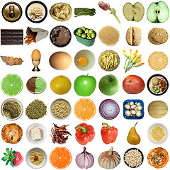 Image showing Food collage isolated