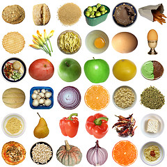 Image showing Food collage isolated