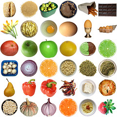 Image showing Food collage isolated