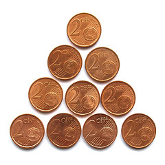 Image showing Euro coins