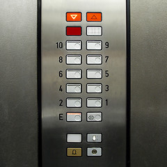 Image showing Lift elevator keypad