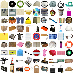 Image showing Many objects isolated