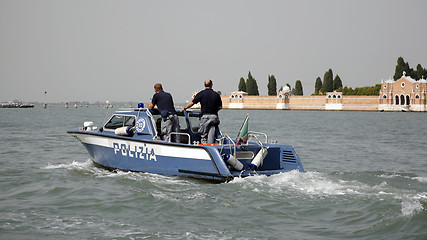 Image showing Police boat