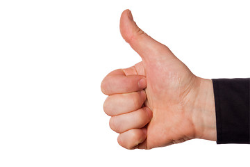 Image showing gesture(clipping path included)