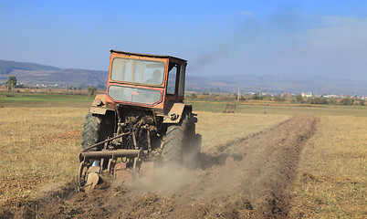 Image showing Ploughing