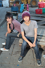 Image showing Urban Asian youth hanging out