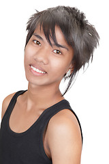 Image showing Asian emo teenager portrait