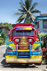 Image showing Colorful Filipino jeepney