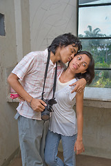 Image showing Teenage urban lovers