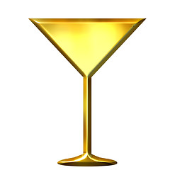 Image showing 3D Golden Cocktail