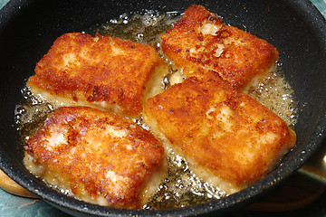 Image showing slices of roast fish