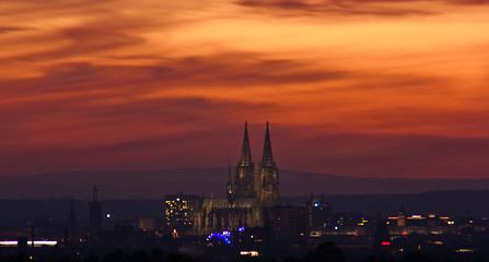 Image showing Cologne skyline