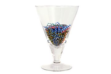 Image showing tall wine glass