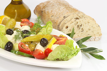 Image showing Salad with feta