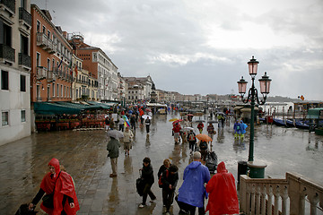 Image showing Venice in rain