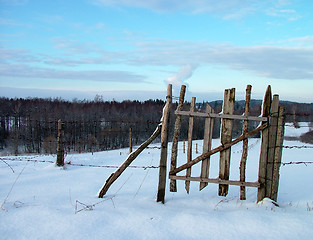 Image showing Ox-fence