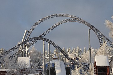 Image showing Winter in the roller coaster