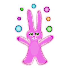 Image showing pink rabbit