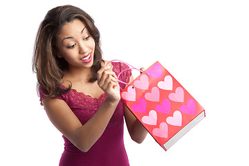 Image showing Valentine girl