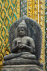Image showing Buddha image at Wat Phra Kaeo in Bangkok