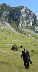 Image showing Businessman outdoors