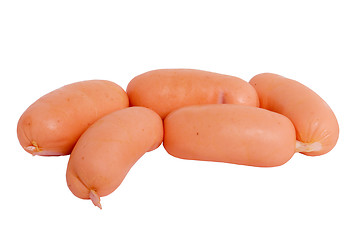 Image showing small sausage(clipping path included)