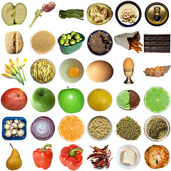 Image showing Food collage isolated