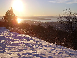 Image showing Oslo fra grefsenkollen om wintern,2005